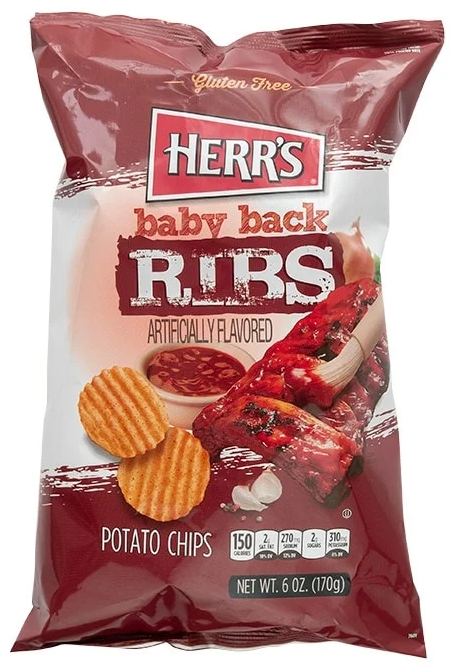 Herr's Baby Back Ribs Chips