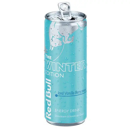 Red Bull Iced Vanilla Berry smaak Winter Edition - 250 ml