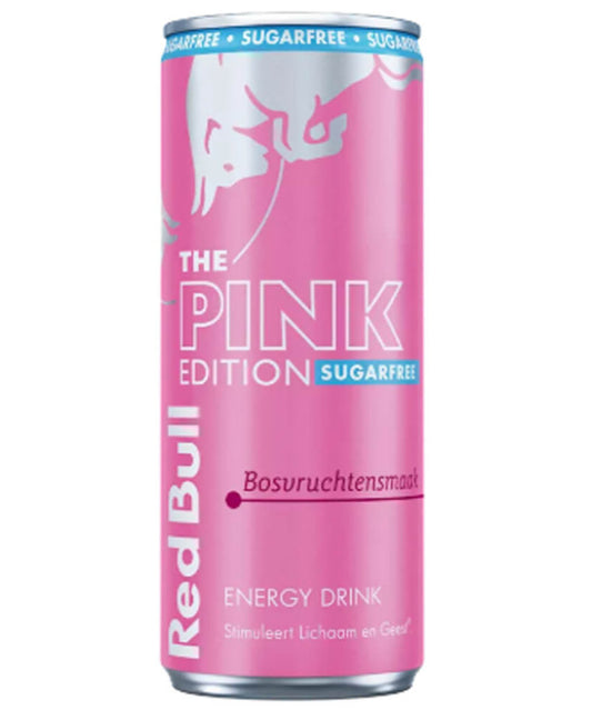Red Bull Pink Edition Bosvruchten Sugarfree (250 ml)